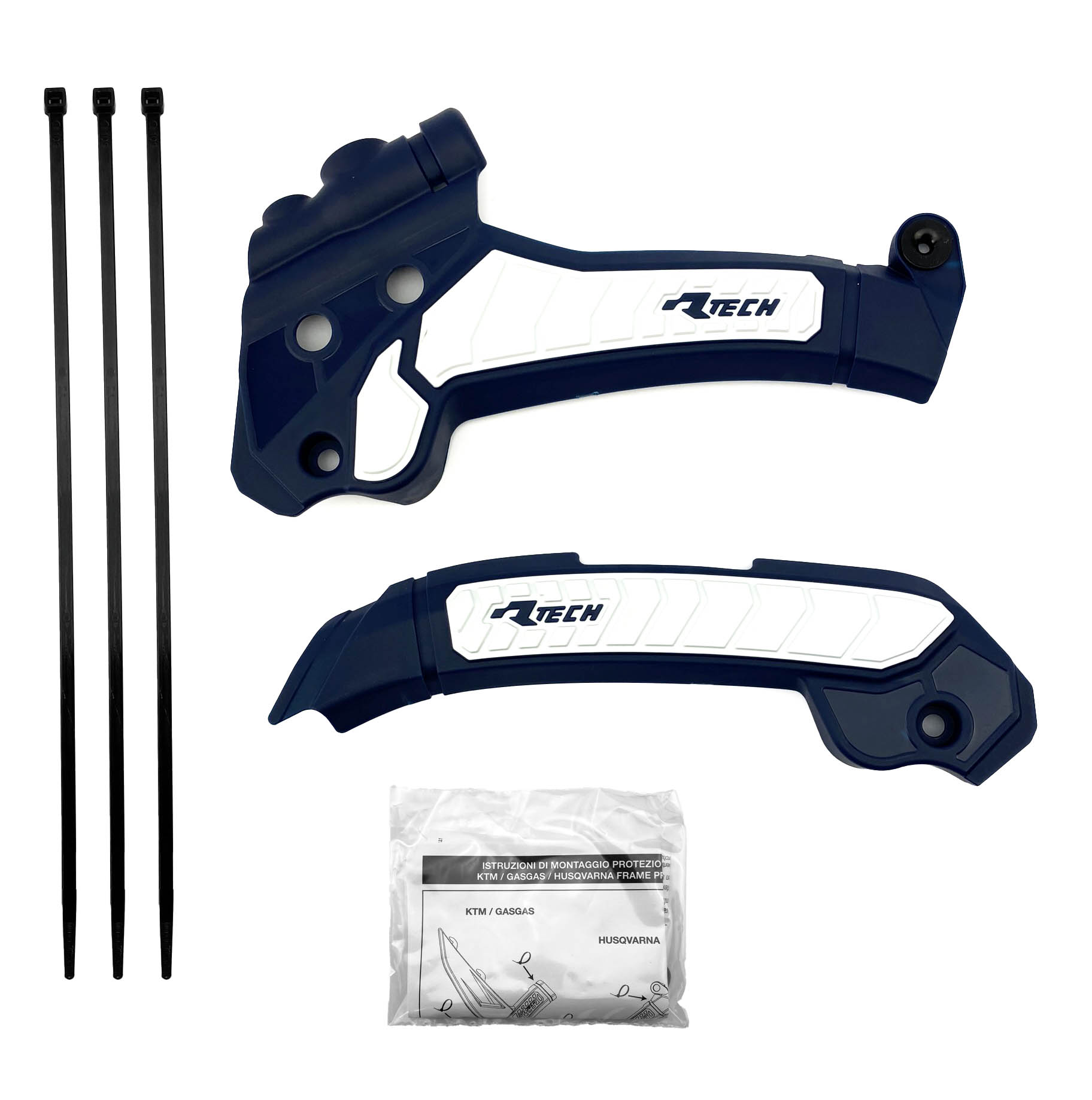 GRIPPY FRAME GUARD HUSKY 2023 TC/FC/TX/FX BLUE/WHITE, R-TECH R-PRTHSQBLBN3 thumbnail 2