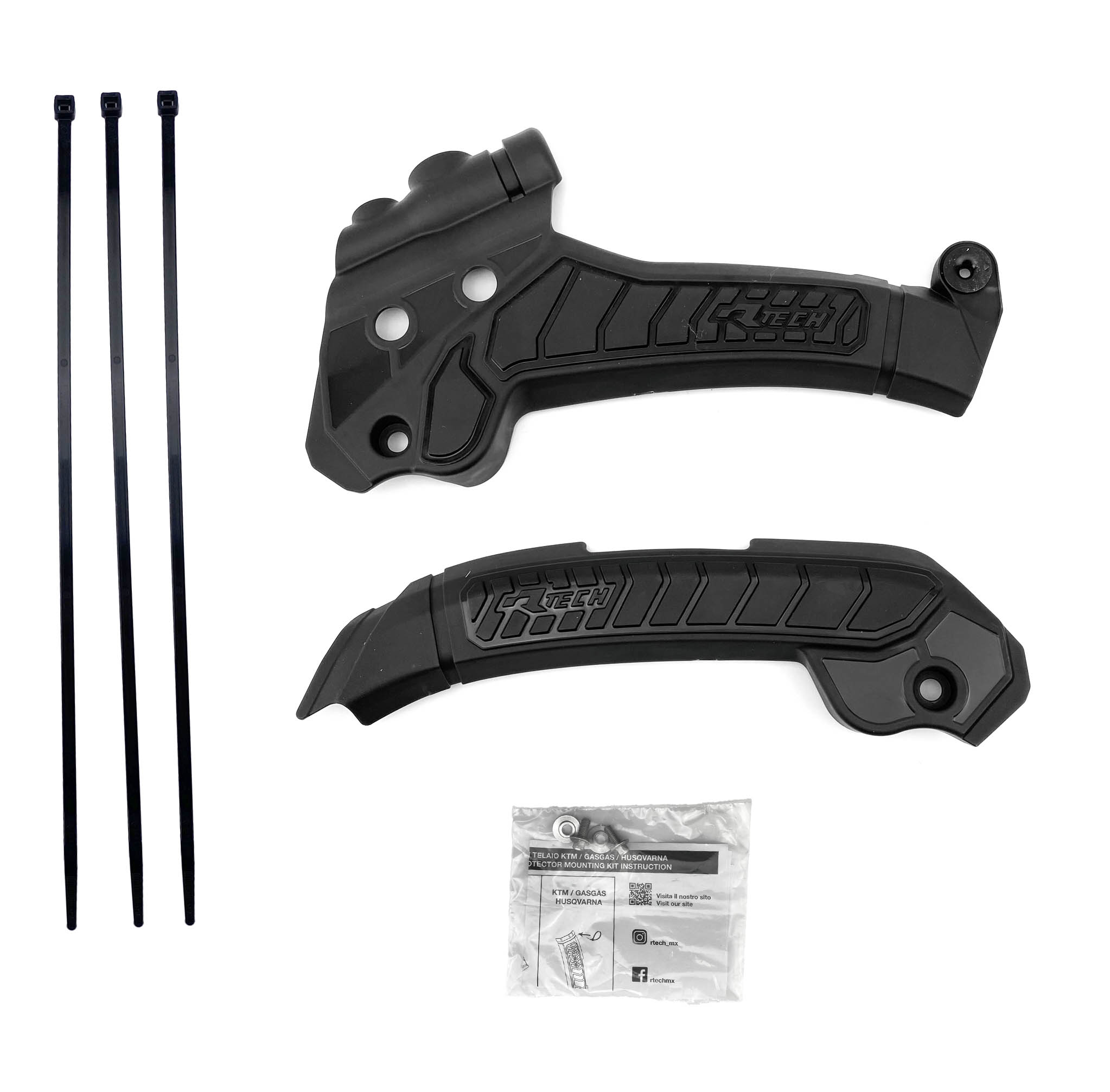 GRIPPY FRAME GUARD HUSKY 2023 TC/FC/TX/FX BLACK, R-TECH R-PRTHSQNR003 thumbnail 2