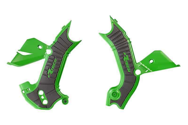 GRIPPY FRAME GUARD KAWASAKI KX450/X 2024-2025 GREEN/BLACK, R-TECH R-PRTKX0VENR1 image 1