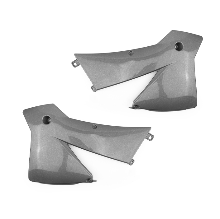 RADIATOR SCOOPS 01-04 KTM SX, WRP WP94240. SILVER image 1