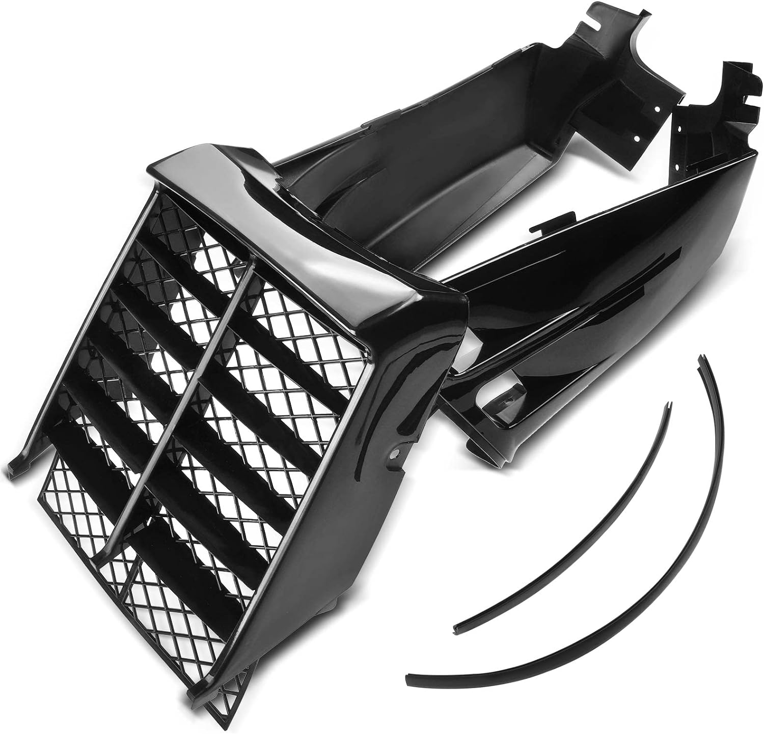 TANK SIDE COVERS & RADIATOR SHROUDS BLACK KIT YAMAHA BANSHEE YFZ350 1987-2006 2GU-21711-90-00 image 1