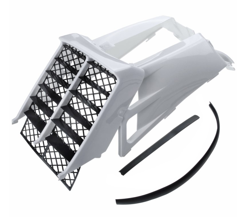 TANK SIDE COVERS & RADIATOR SHROUDS WHITE KIT YAMAHA BANSHEE YFZ350 1987-2006 2GU-21711-A0-00