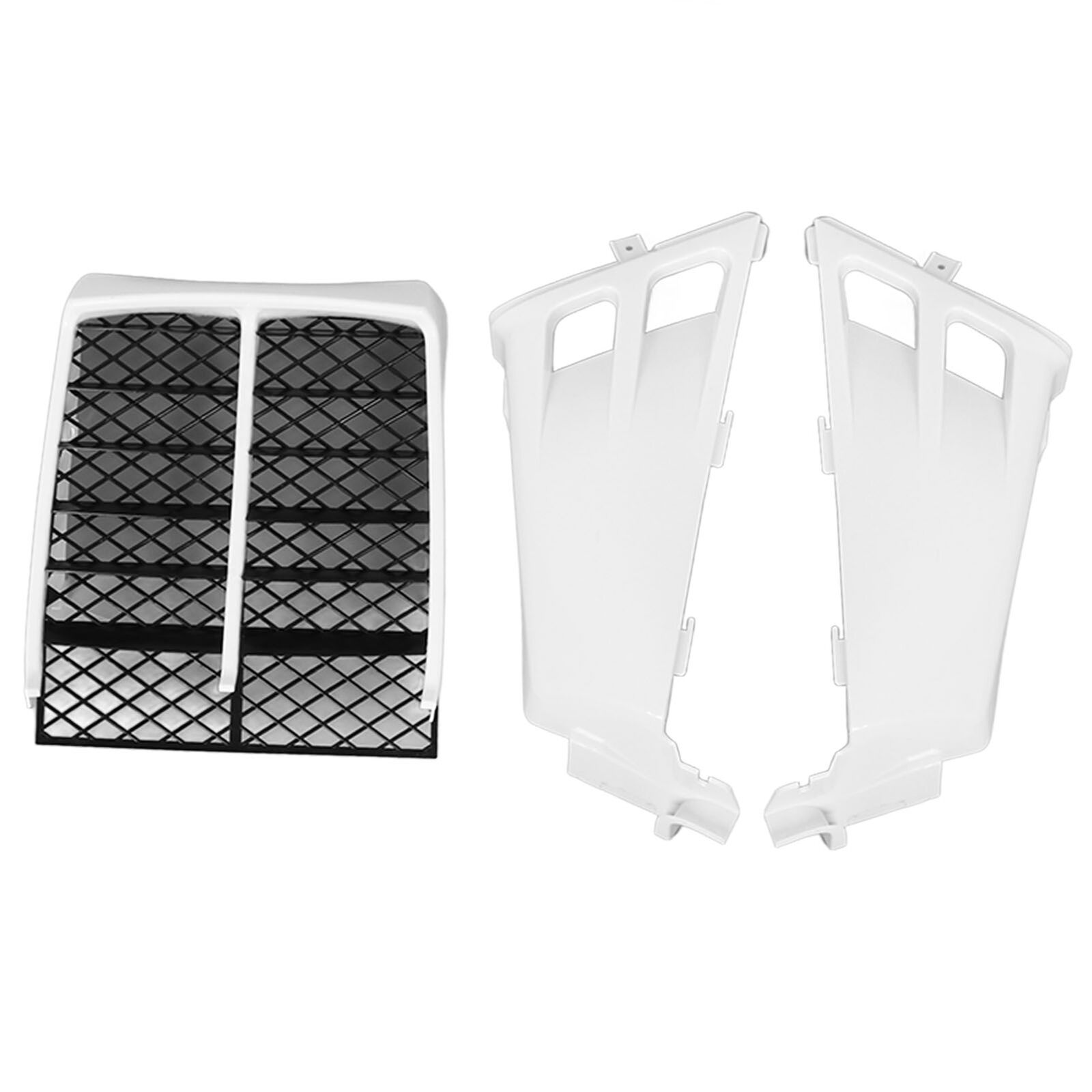TANK SIDE COVERS & RADIATOR SHROUDS WHITE KIT YAMAHA BANSHEE YFZ350 1987-2006 2GU-21711-A0-00 thumbnail 3