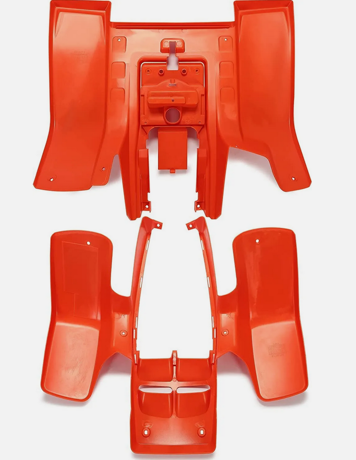PLASTIC BODY SET ORANGE YAMAHA BANSHEE YFZ 350 1987-2006 2GU-W215C-G0-00 thumbnail 2