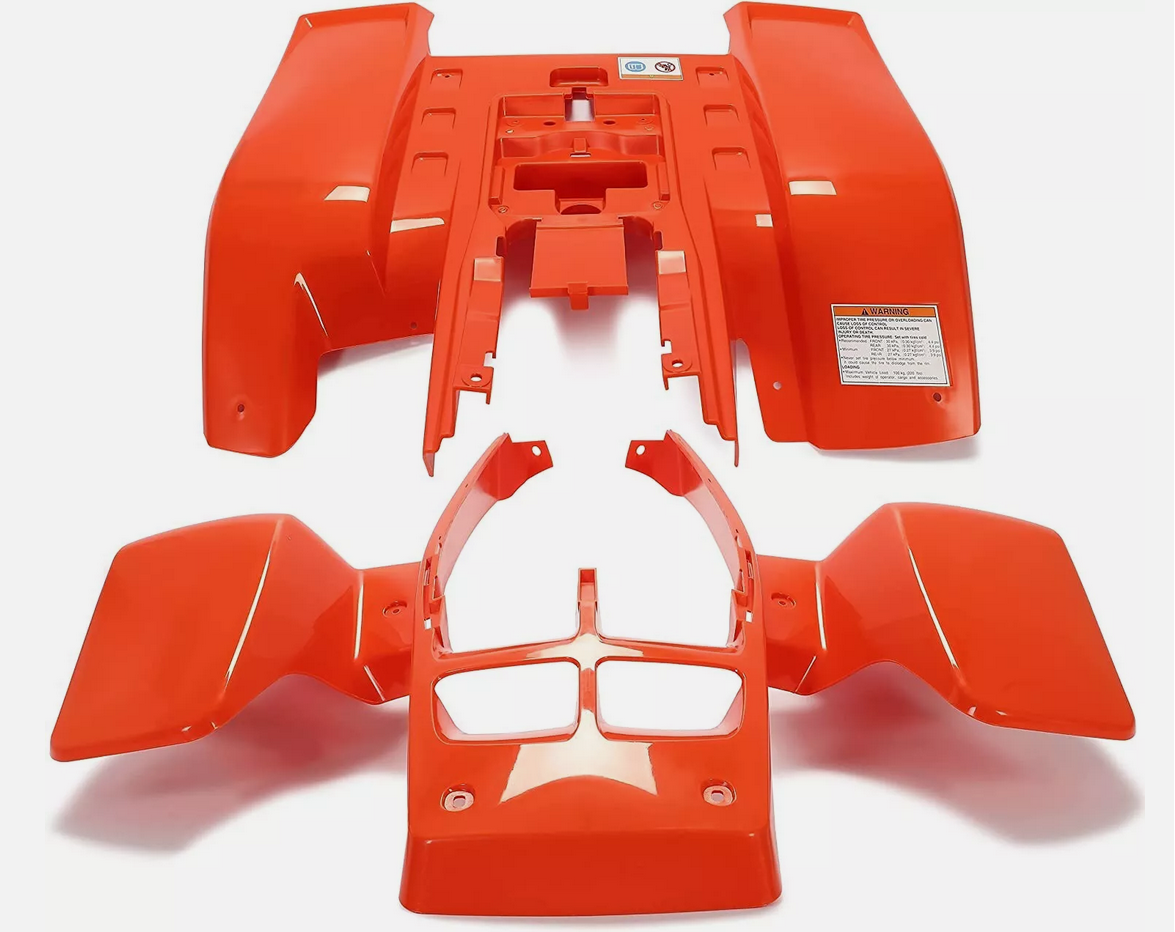 PLASTIC BODY SET ORANGE YAMAHA BANSHEE YFZ 350 1987-2006 2GU-W215C-G0-00 thumbnail 3