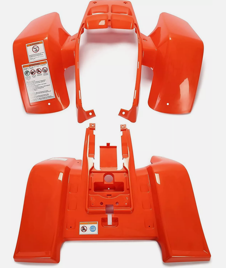 PLASTIC BODY SET ORANGE YAMAHA BANSHEE YFZ 350 1987-2006 2GU-W215C-G0-00 thumbnail 4