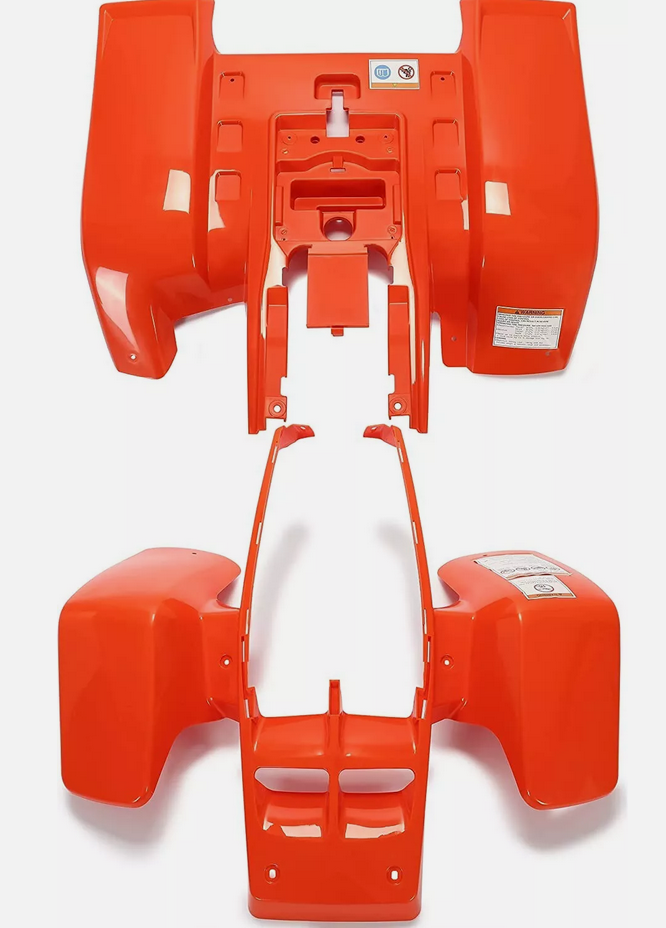 PLASTIC BODY SET ORANGE YAMAHA BANSHEE YFZ 350 1987-2006 2GU-W215C-G0-00 thumbnail 5