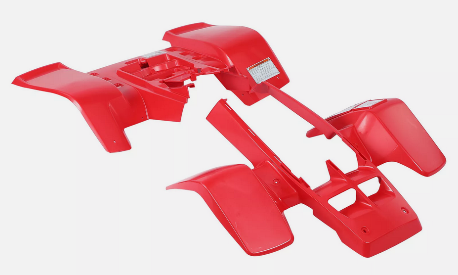 PLASTIC BODY SET RED YAMAHA BANSHEE YFZ 350 1987-2006 2GU-W2151-C1-00 image 1