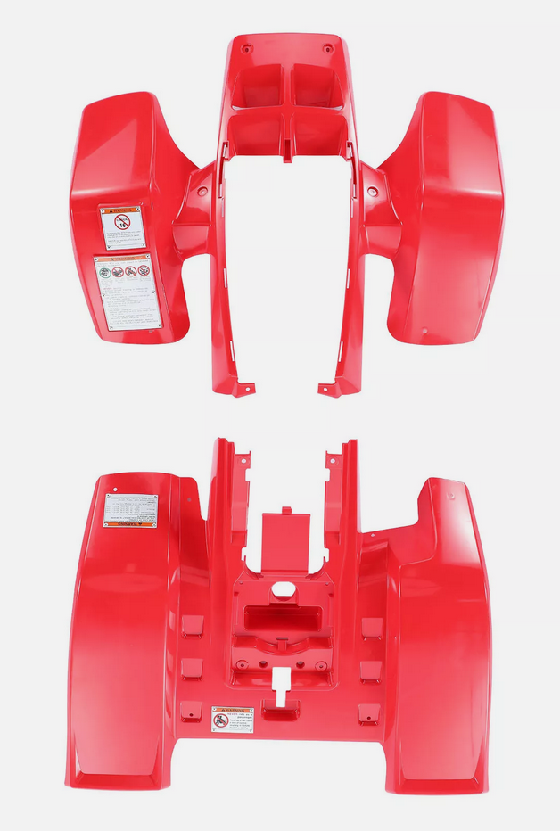 PLASTIC BODY SET RED YAMAHA BANSHEE YFZ 350 1987-2006 2GU-W2151-C1-00 thumbnail 3