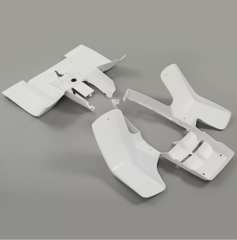 PLASTIC BODY SET WHITE YAMAHA BANSHEE YFZ 350 1987-2006 2GU-W2151-B1-00 2GU-W2161-B1-00 thumbnail 3