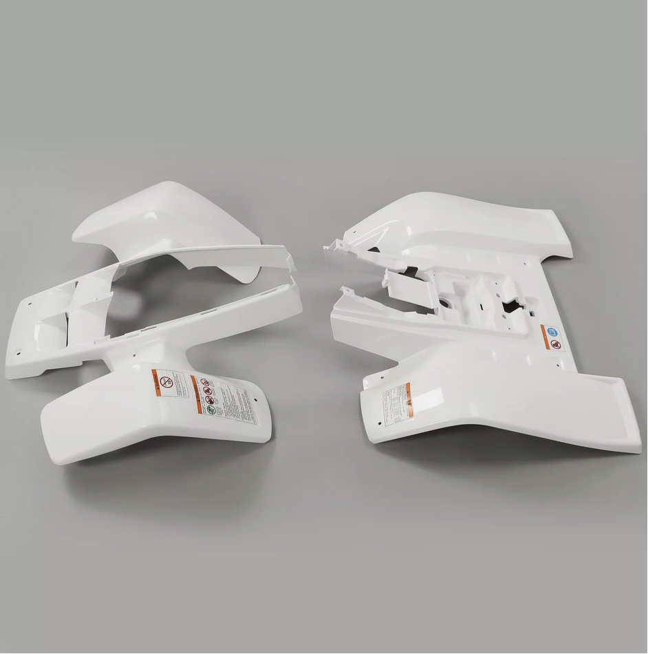 PLASTIC BODY SET WHITE YAMAHA BANSHEE YFZ 350 1987-2006 2GU-W2151-B1-00 2GU-W2161-B1-00 thumbnail 5