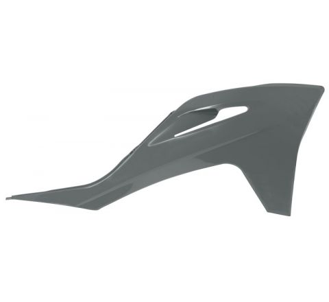 RADIATOR SCOOP 2021-2023 GASGAS QUANTUM GREY, RTECH R-CVGASGR0021 image 1