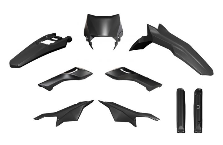 PLASTIC KIT 6PCS SURRON ULTRA BEE 23-24, BLACK, RTECH R-KITSUR-NR0-624 image 1
