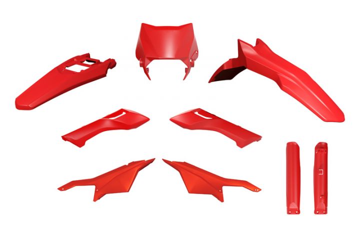 PLASTIC KIT 6PCS SURRON ULTRA BEE 23-24, CRF RED, RTECH R-KITSUR-RS0-624 image 1