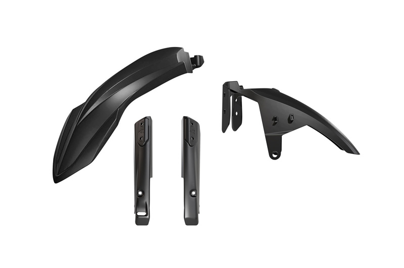 FRONT FENDER & FORK GUARD KIT 3PCS YAMAHA T7 700 R-TECH BLACK R-KITT7F-NR0-024 image 1