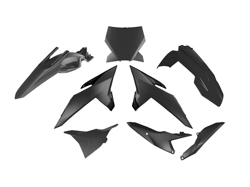 PLASTIC KIT 6PC KTM 85 2025 R-TECH BLACK R-KITKTM-NR0-885 image 1