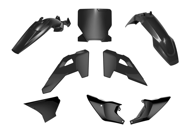 PLASTIC KIT 6PC HUSQVARNA TC 85 2025-2026 R-TECH BLACK R-KITHSQ-NR0-885 image 1