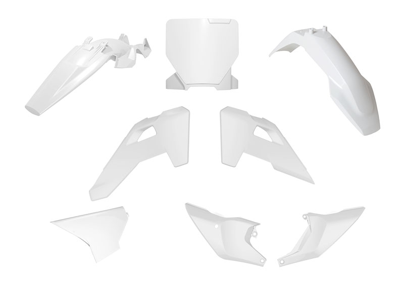 PLASTIC KIT 6PC HUSQVARNA TC 85 2025-2026 R-TECH WHITE R-KITHSQ-BN0-885 image 1