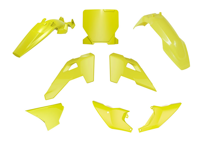 PLASTIC KIT 6PC HUSQVARNA TC 85 2025-2026 R-TECH YELLOW R-KITHSQ-GQ0-885 image 1