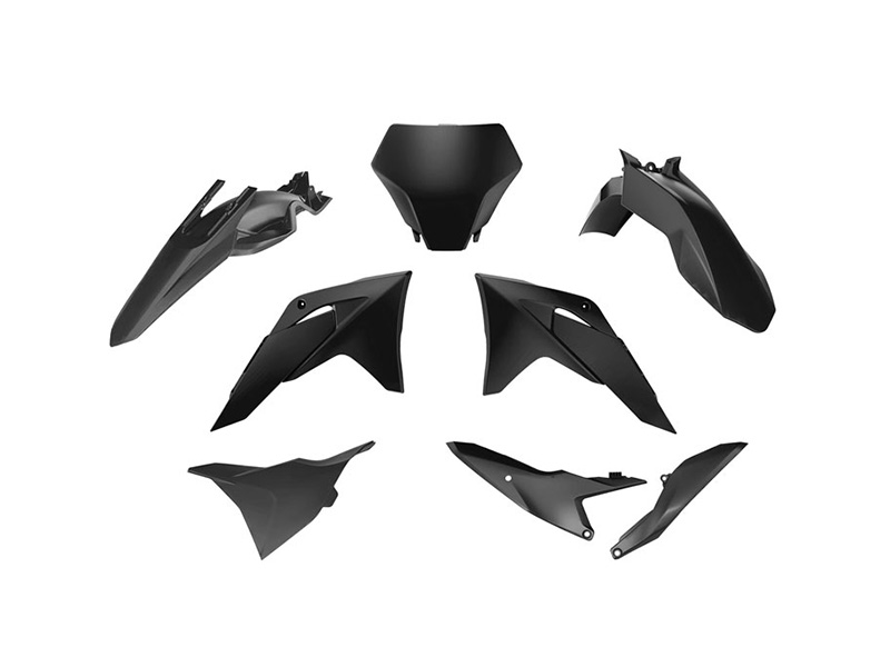 PLASTIC KIT 6PC GASGAS MC 85 2025 R-TECH BLACK R-KITGAS-NR0-885 image 1