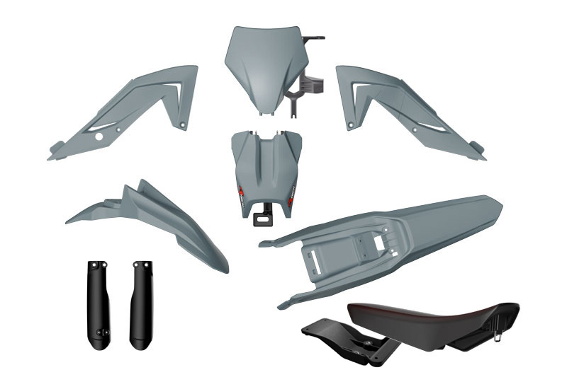 PLASTIC KIT 6PC TALARIA STING 4000 5500 MX4 MX5 2023-2026 R-TECH GREY R-KITTAL-GR0-624 image 1