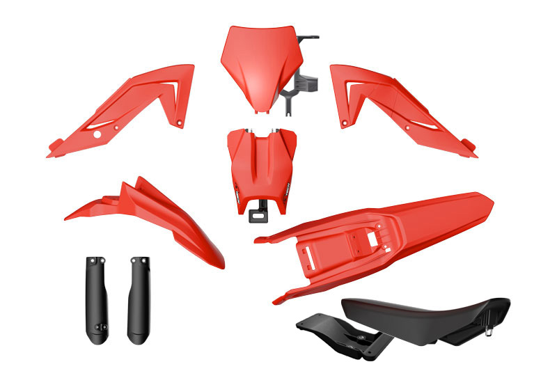 PLASTIC KIT 6PC TALARIA STING 4000 5500 MX4 MX5 2023-2026 R-TECH RED R-KITTAL-RS0-624 image 1