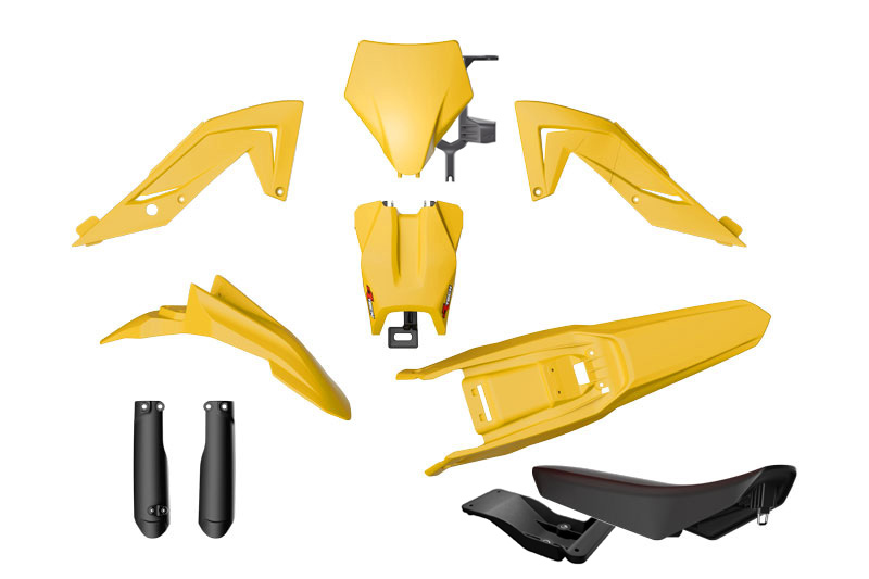 PLASTIC KIT 6PC TALARIA STING 4000 5500 MX4 MX5 2023-2026 R-TECH YELLOW R-KITTAL-GI0-624 image 1