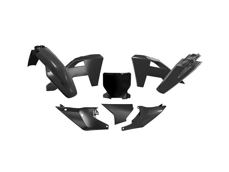 PLASTIC KIT 6PCS HUSQVARNA TC/FC/TX/FX 2025-26, R-TECH R-KITHSQ-NR0-525 BLACK image 1
