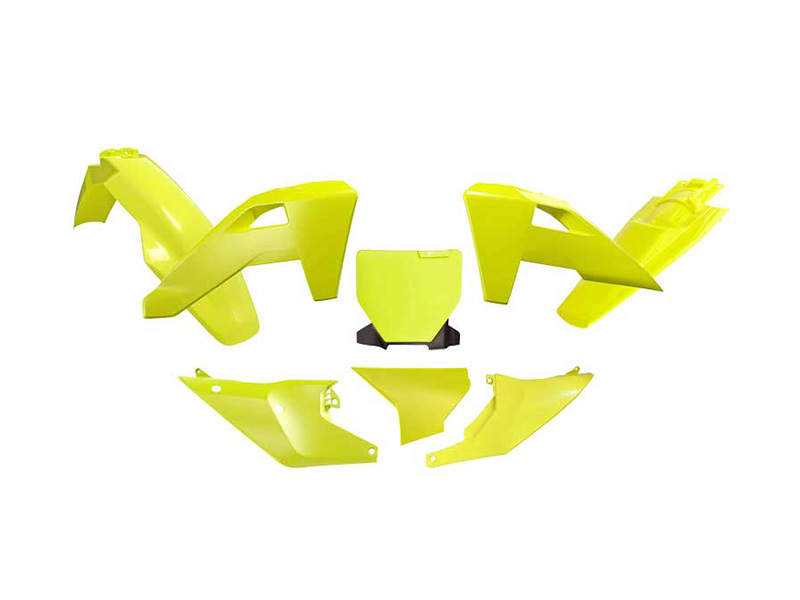 PLASTIC KIT 6PCS HUSQVARNA TC/FC/TX/FX 2025-26, R-TECH R-KITHSQ-GQ0-525 YELLOW image 1