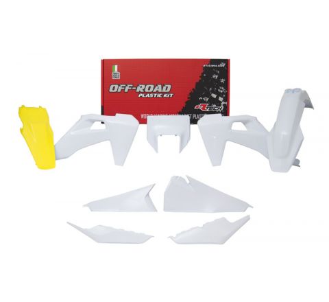 PLASTIC KIT/6 2020-23 TE/FE OEM WHITE, RTECH R-KITHSQ-OEM-521 image 1