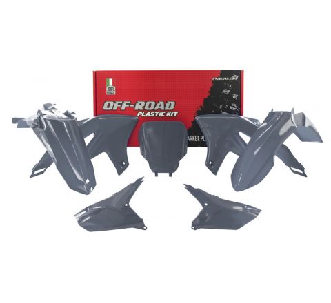 PLASTIC KIT/5 QUANTUM GREY, 2023-25 YZ450F, RTECH R-KITYZF-GR0-623 image 1