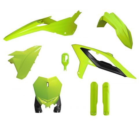 PLASTIC KIT/6 2024-25 BETA RX 300-450 NEON YELLOW, RTECH R-KITBET-GF0-624 image 1