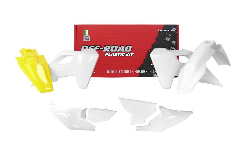PLASTIC KIT/6 2024-25 HUSQVARNA TE/FE OEM, RTECH R-KITHSQ-OEM-624 image 1