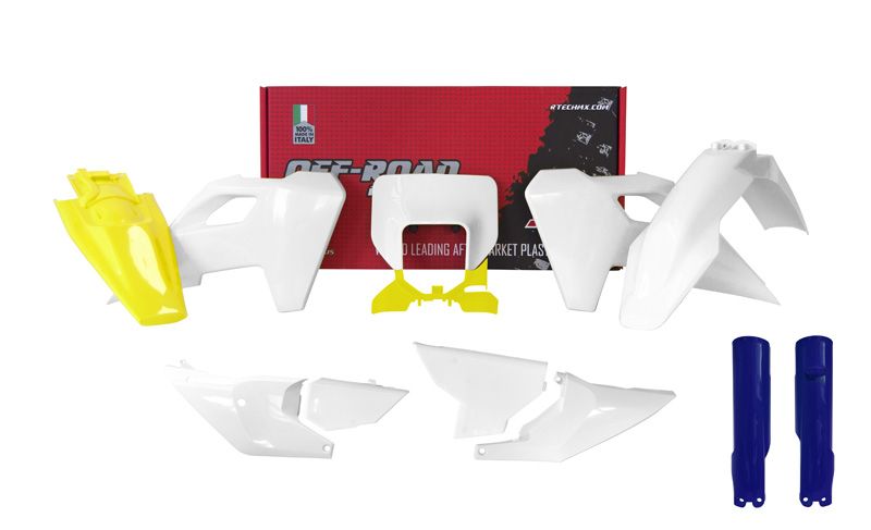 PLASTIC KIT/8 2024-25 HUSQVARNA TE/FE OEM, RTECH R-KITHSQ-OEM-824 image 1