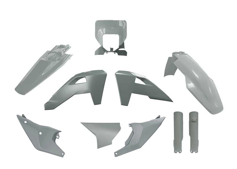 PLASTIC KIT/7 2026 HUSQVARNA TE/FE OEM PRO GREY, RTECH R-KITHSQ-GR1-826 image 1