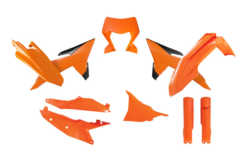 PLASTIC KIT/7 2026 KTM EXC, EXC-F, OEM, ORANGE/BLACK, RTECH R-KITKTM-AR0-706 image 1