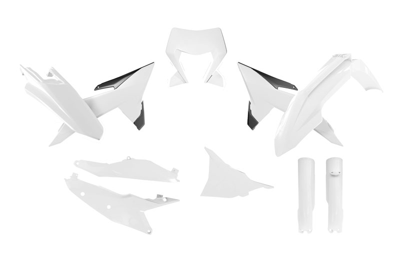 PLASTIC KIT/7 2026 KTM EXC, EXC-F, WHITE/BLACK, RTECH R-KITKTM-BN0-706 image 1