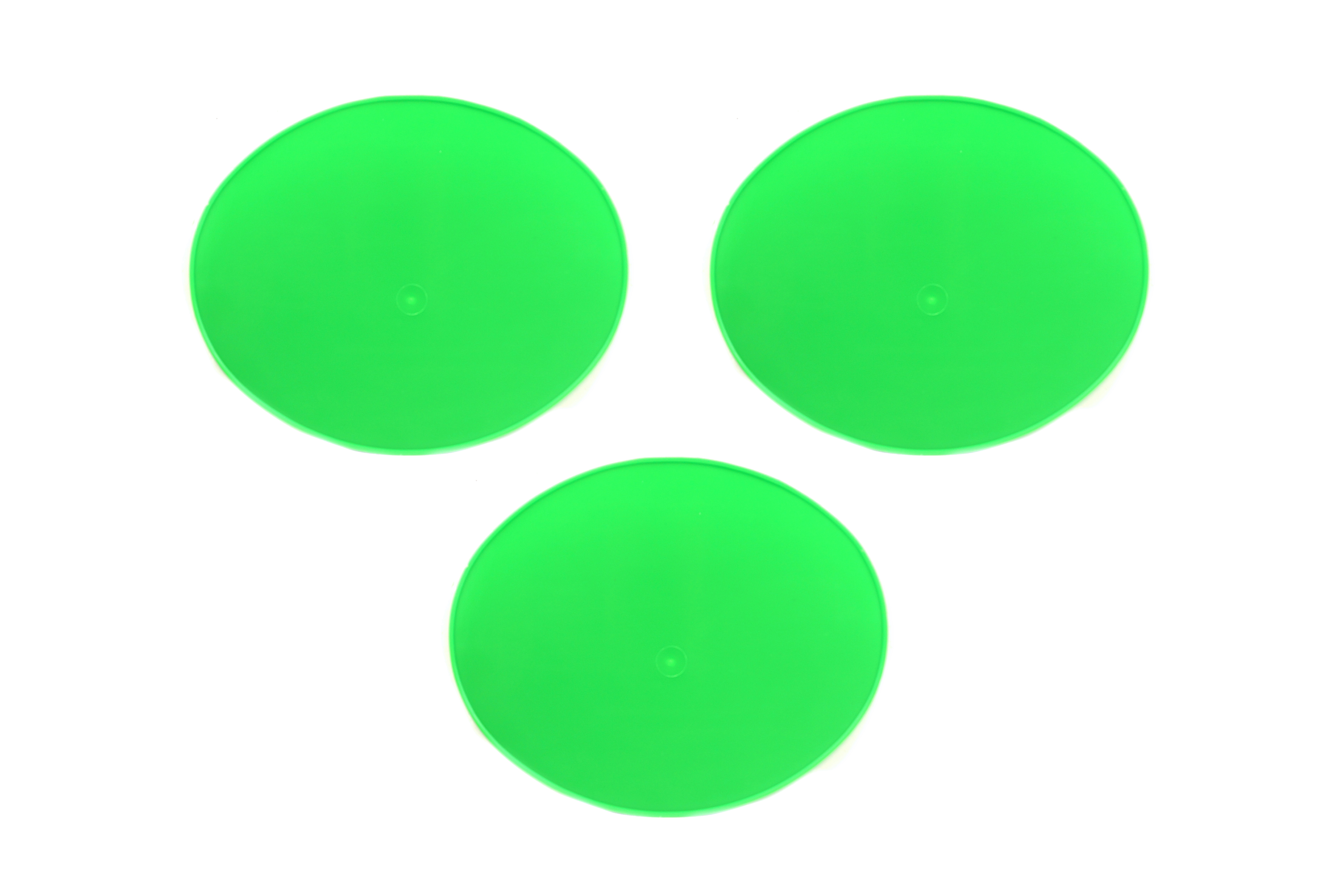 CEMOTO OVAL PLATE GREEN PACK-3, C.2052, FM2052 GREEN