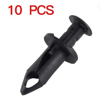 PACK-10 PLASTIC CENTER PUSH FENDER CLIPS RIVETS 8mm x 20mm x 15mm Polaris 7661855 90653-HC4-900 image 1