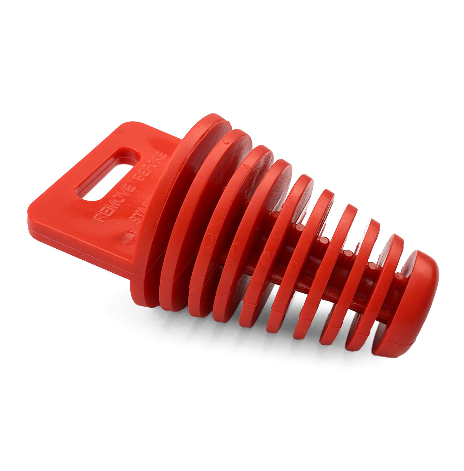 EXHAUST PLUG 34-62mm RED EHB009L-RED