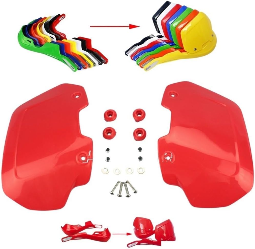 RALLY BRUSH PROTECTIVE HANDGUARD SPOILER RED thumbnail 2