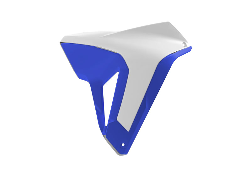 RADIATOR SCOOPS HONDA TRANSALP R-TECH WHITE/HRC BLUE R-CVALPBNBL24 image 1