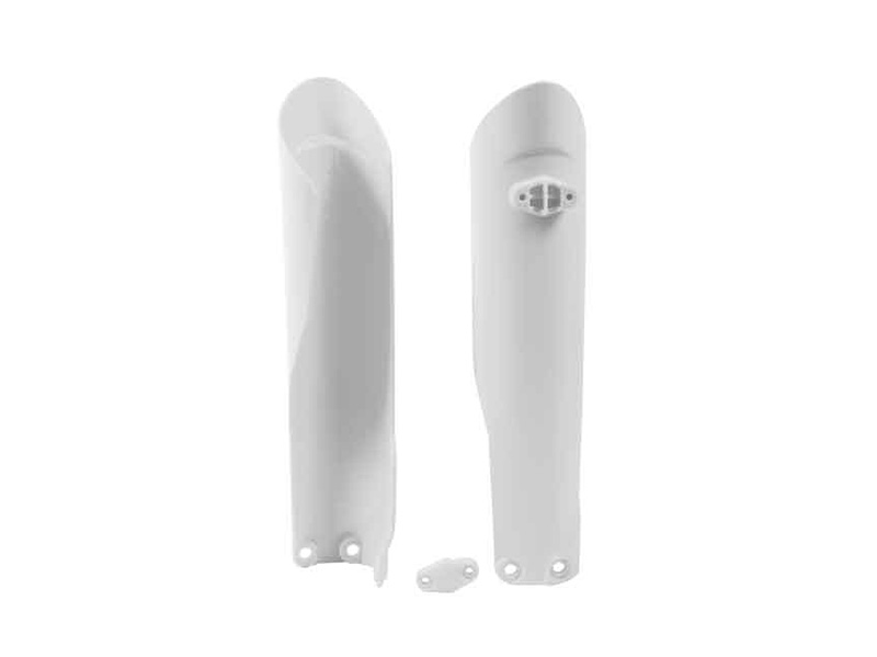 LOWER FORK GUARDS 15-22 KTM SX/SX-F, SNOW WHITE, RTECH R-PSKTMBNST15 image 1