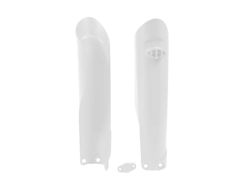 LOWER FORK GUARDS 15-22 KTM SX/SX-F, TRIUMPH WHITE, RTECH R-PSKTMBNTR15 image 1
