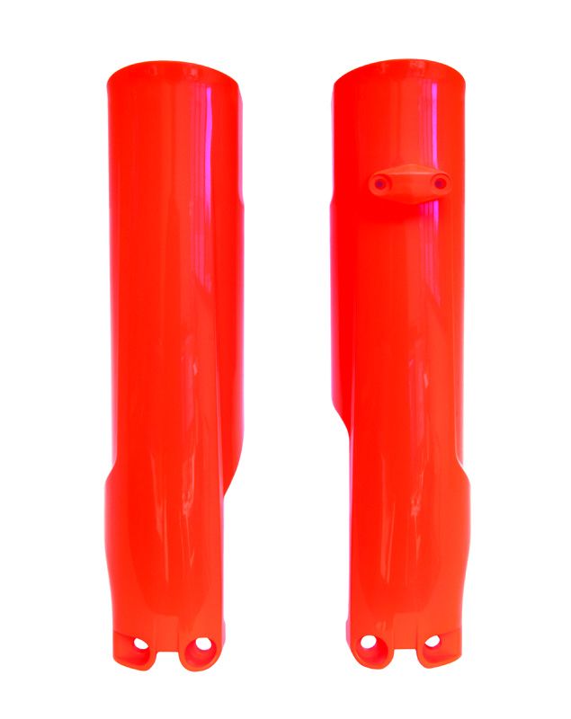LOWER FORK GUARDS 2023-2024 KTM SX/SX-F, HUSKY FC/TC, NEON ORANGE, RTECH R-PSKTMAN0023 image 1