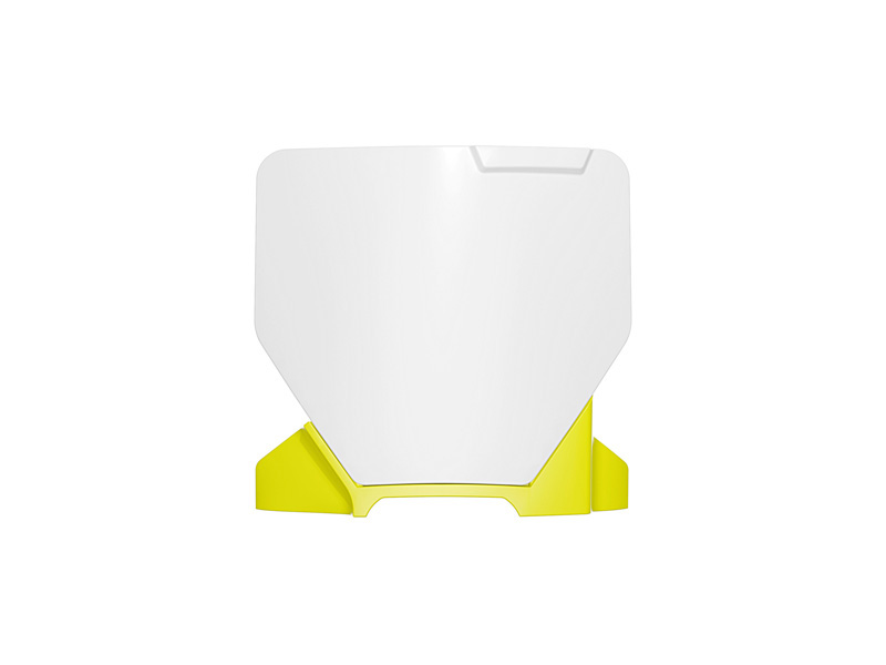 FRONT NUMBER PLATE HUSQVARNA TC 85 2025 R-TECH WHITE YELLOW R-TBHSQBNGQ885 image 1