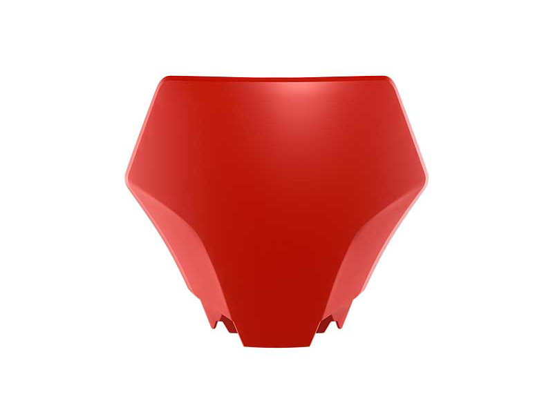 FRONT NUMBER PLATE GASGAS MC 50 2024-2025 R-TECH RED R-TBGASRG0050 image 1