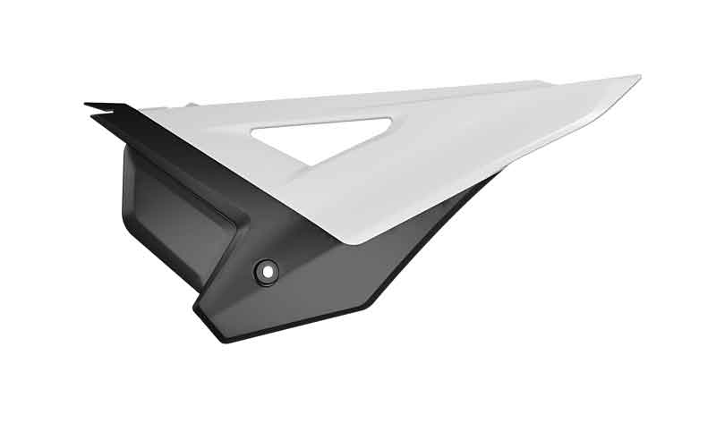 SIDE PANELS HONDA CRF 250 450 2025 R-TECH WHITE BLACK R-FICRFBNNR25 image 1