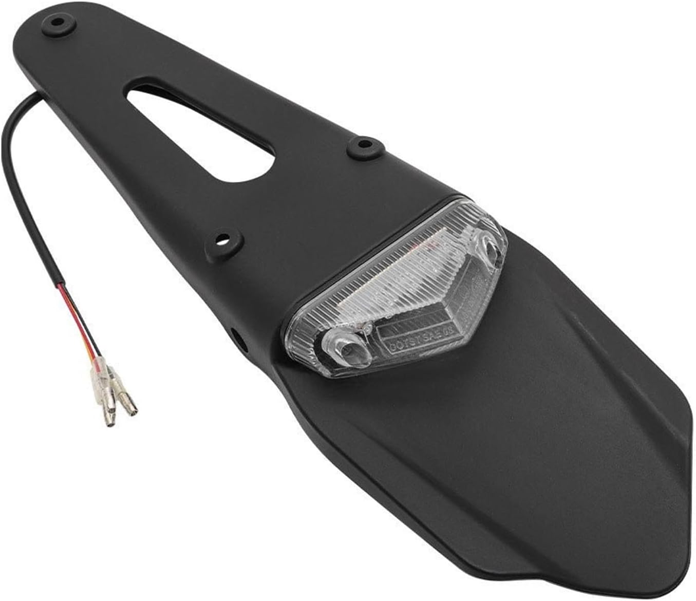FENDER ADD ON LED LIGHT CLEAR WITH NUMBER PLATE HOLDER MX-04224-1