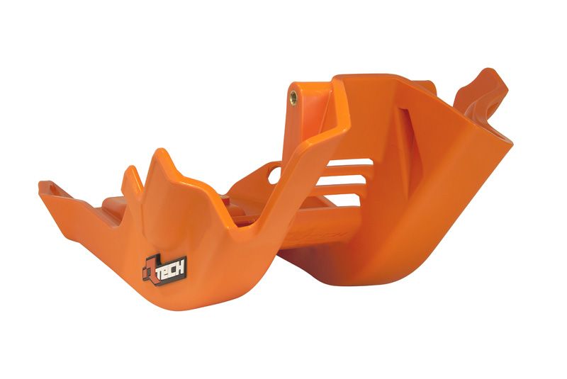 PLASTIC SKID PLATE KTM 125/150 2023-24, RTECH R-PMKTMAR0154, PLASTIC ENGINE COVER thumbnail 2